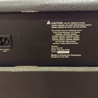 Rocktron Rampage R120C  Black Tolex image 8