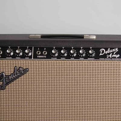 Fender Deluxe 2-Channel 20-Watt 1x12" Guitar Combo 1963 - 1966 - Black Panel image 21