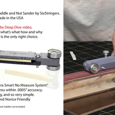 Guitar Nut and Saddle Sander ULTRA PRECISION - 84mm - no guesswork! Made in the USA image 6