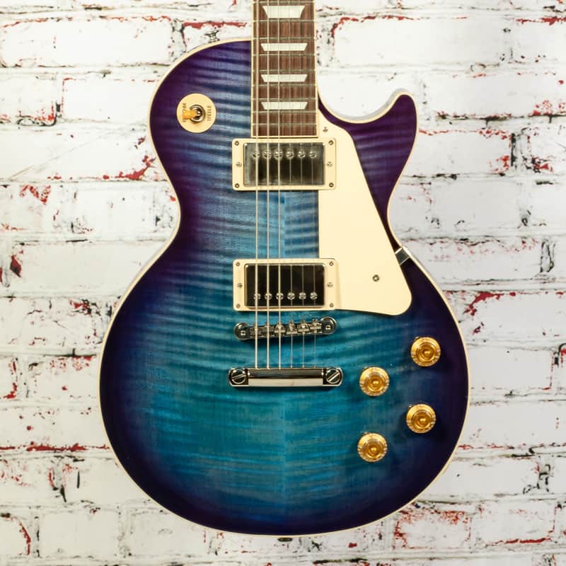 Gibson - Les Paul Standard 50s Figured Top - Electric Guitar - Blueberry Burst - w/ Hardshell Case image 1