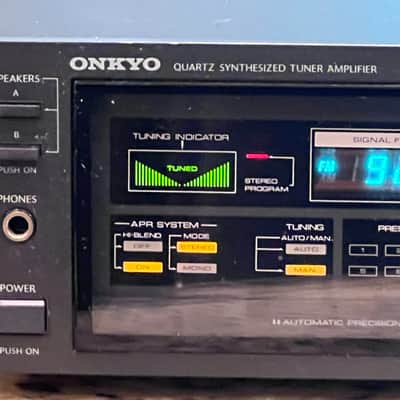 Onkyo TX-25 Quartz Synthesized Tuner Mid 80's - Black image 3