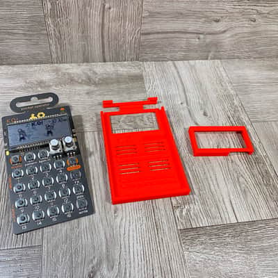 Ultra Minimal Case & LCD Protector for Teenage Engineering Pocket Operators - color RED - by KZcraftworks USA image 4
