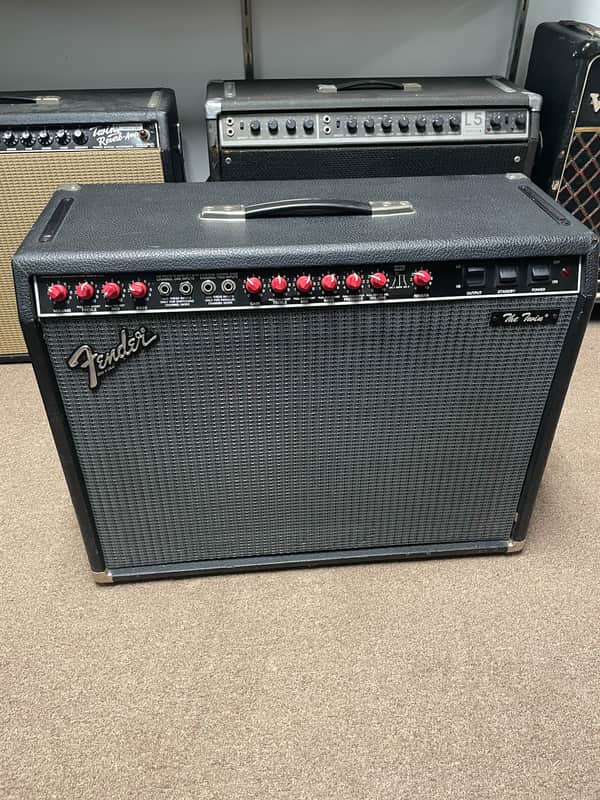 Fender The Twin 2-Channel 100-Watt 2x12" Guitar Combo 1987 - 1994 - Black image 1