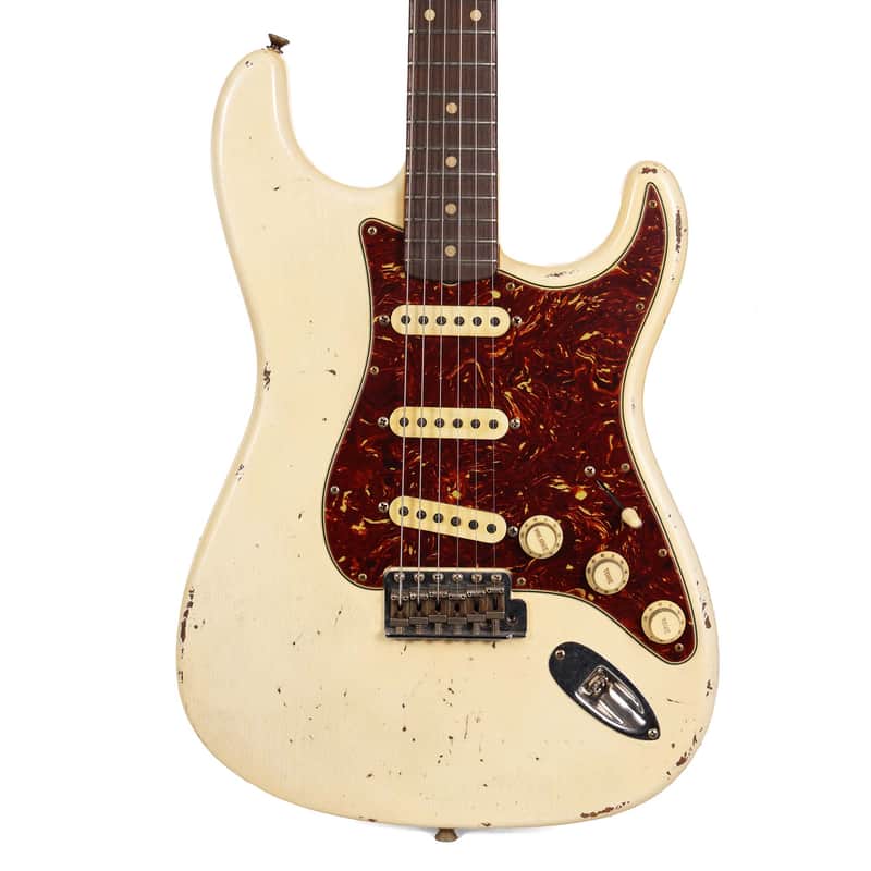 Fender Custom Shop 1960s Stratocaster Aged Olympic White Masterbuilt Jason Smith image 1