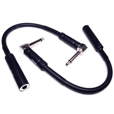 Low-Noise Right Angle 1/4 TS Male to Female Guitar Extension Cable, 2 Pack image 9