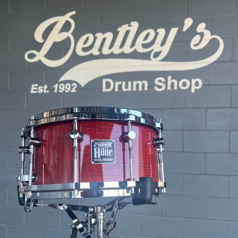 Vintage RARE Sonor Hilite 7x14" Snare Drum in "Red Maple" image 1