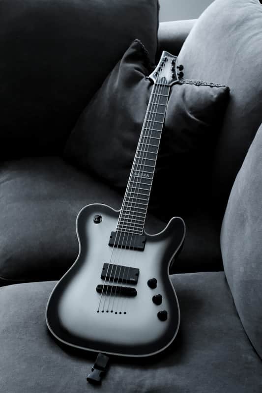 Schecter PT-7 Chris Garza Signature 7-String Silverburst image 1
