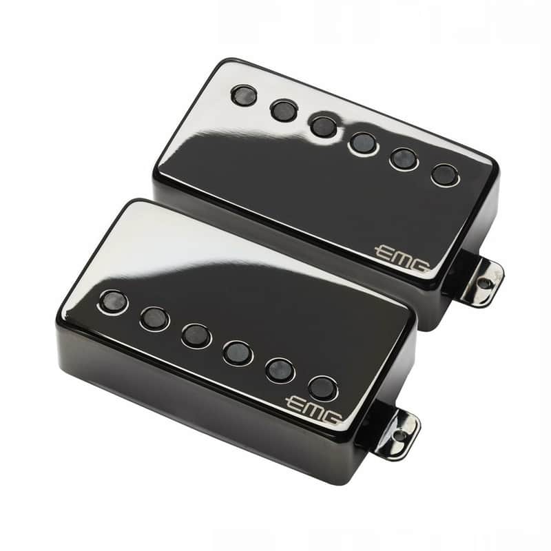 EMG JH James Hetfield  Active Guitar Pickup Set Black Chrome image 1