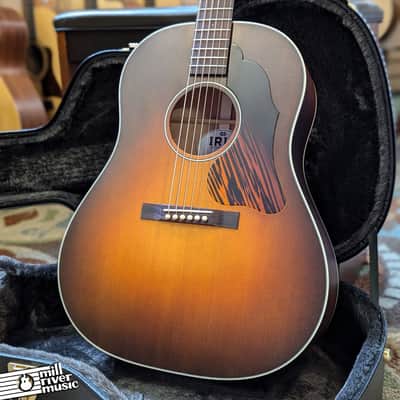 Iris DF Burst w/ White binding and Firestripe pickguard Acoustic Guitar image 1
