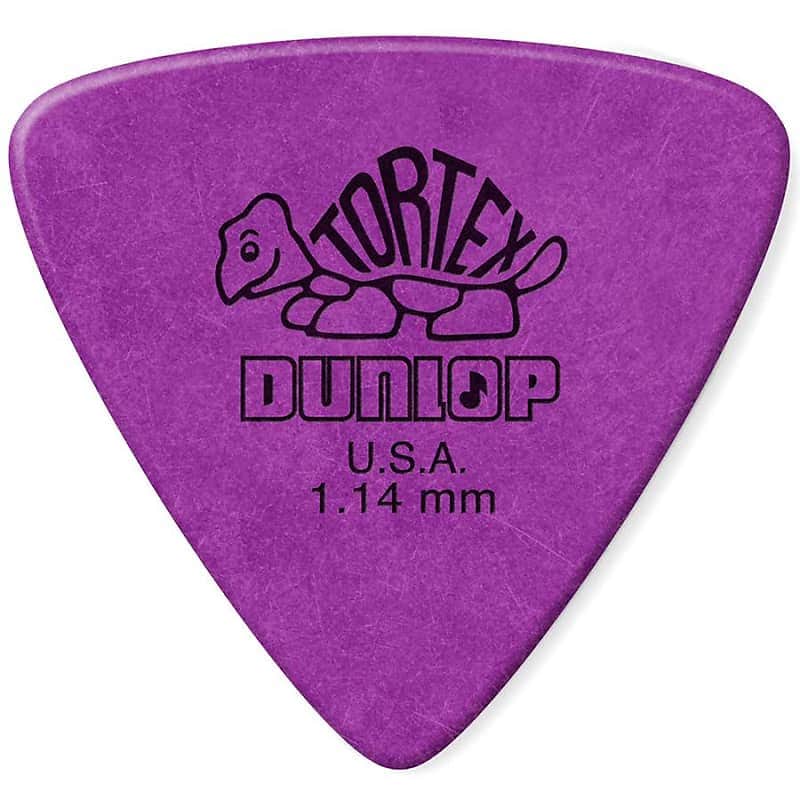 Dunlop 431P114 Tortex Tri 1.14mm Triangle Guitar Picks (6-Pack) image 1