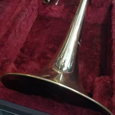 Jupiter TENOR POSAUNE 636RL Bb/F mit Quartventil,Goldmessing+Mundstück+Koffer,kraftvoller SOUND gold image 6