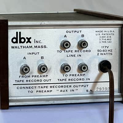dbx 117 Compressor / Expander 1970s - Black/Wood sides image 5