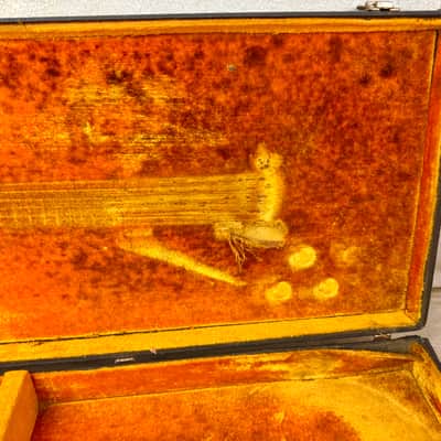 1960's Gibson Square-Rectangle Les Paul Case Yellow-Gold Interior 1968-1969-1970 Vintage image 8
