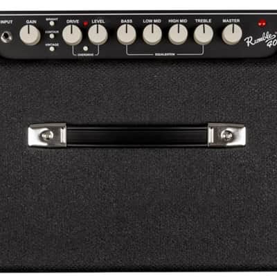 Fender Rumble 40 (V3), 120V, Black/Silver Bass Amplifier image 3