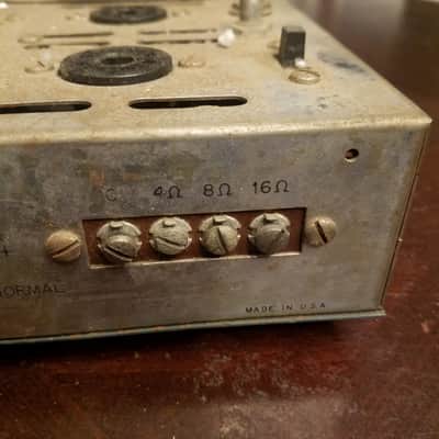 Knight Linear Deluxe Monoblock HiFi Tube Amp 5881 Rare 1955 - Chrome image 5