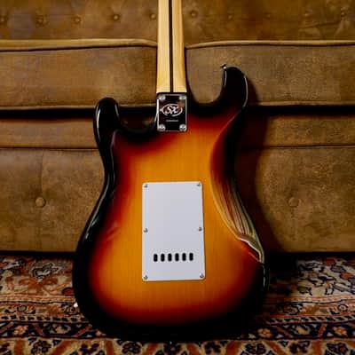 SX Guitars SST62 3/4/3TS ( Child Guitar/ Traveler) 3 Tone Sunburst image 5