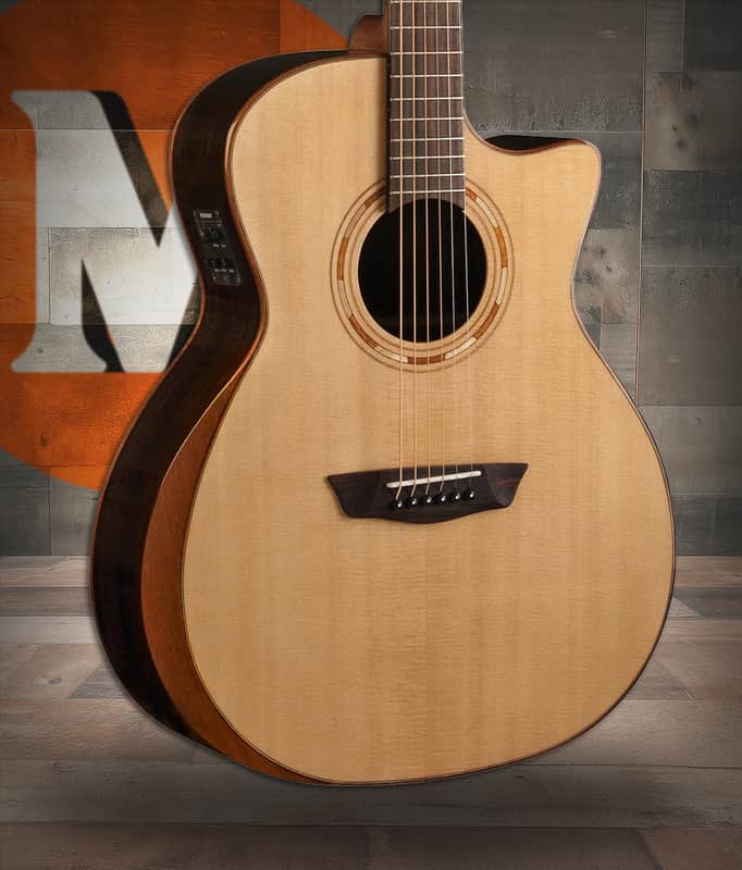 Washburn G20SCE Comfort 20 Series Grand Auditorium Cutaway Acoustic Electric Guitar - Natural (WCG20SCE-O-U) image 1