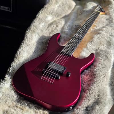 2021 ESP E-II M-I Thru NT Deep Candy Apple Red Satin w/OHSC image 4