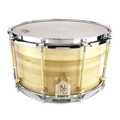Noble & Cooley Solid Shell Classic Tulip Snare Drum 14x8 Natural Oil image 2
