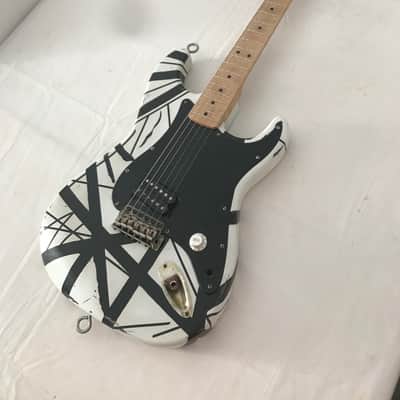 Van Halen Frankenstein Replica Guitar Black & White Franky EVH Frankenstrat image 1