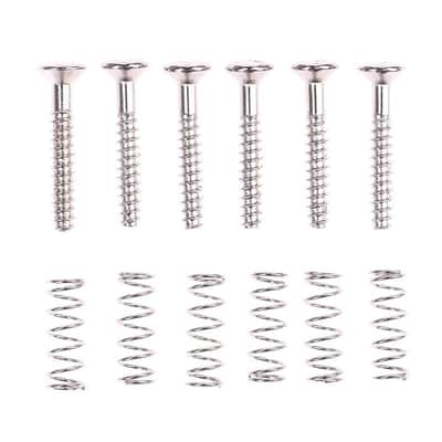 12 Sets Single Coil Pickups Mounting Screw And Adjusting Spring Kit 20X3Mm Mount Springs Screws For Fender Stratocaster Pickups Tele St Strat Pickup Bass Guitar Neck/Middle/Bridge Humbucker image 3