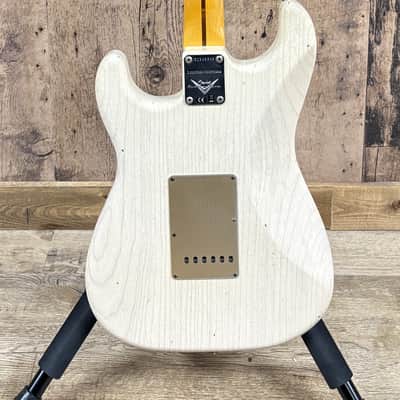 Fender Custom Shop Limited Edition '55 Dual-Mag Stratocaster 2019 Ash Body Trans White Relic image 8
