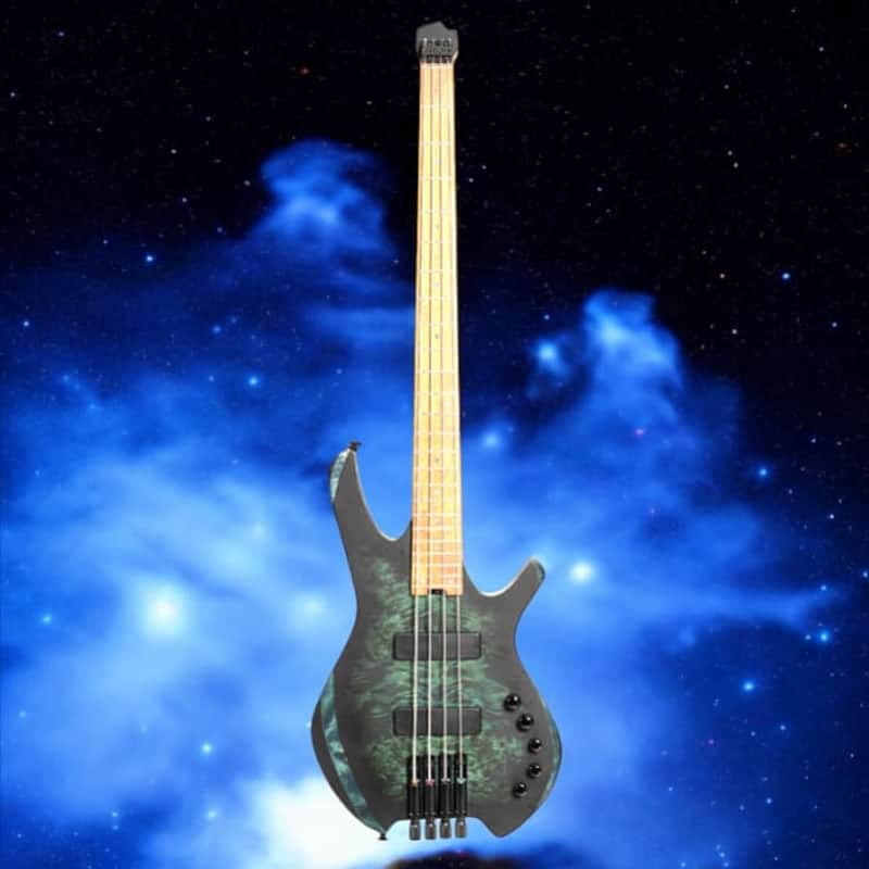 Cort Artisan Space 4 Bass - Star Dust Green; Premium Tone & Stellar Design! w/ Gig Bag image 1