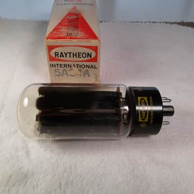 60's Raytheon USA 5U4GB = 5AS4A Black Plate Rectifier Tube 5U4 GB = 5AS4 A NOS New in Box Super High Rating 4750/4750=118% image 2