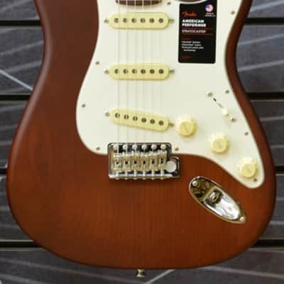 Fender Limited Edition American Performer Stratocaster Electric Guitar, Satin Mocha Burst image 6