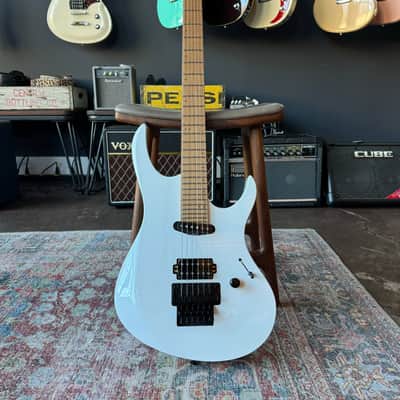 Balaguer Diablo Retro 27-Fret - Select Series - Gloss Solid White (Floyd Rose) image 8