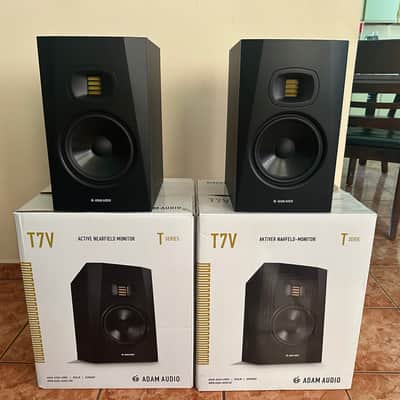 ADAM Audio T7V 7" Active Studio Monitors (Pair) 2010s - Black image 1