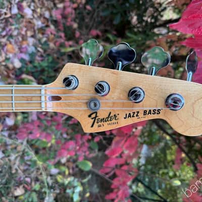 1978 Fender Jazz Bass - Cherry Burst - Dots & Binding - OHSC image 2