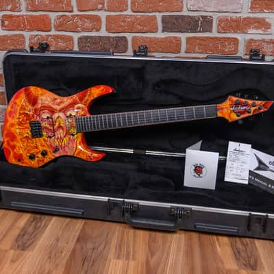 Jackson USA Signature Chris Broderick Soloist HT6 Devil & Flames Graphic by Mike Learn 2015 w/OHSC image 2