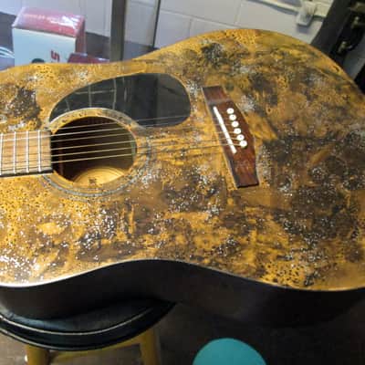 LAUREN Hand Painted Acoustic Guitar. Jerry was bored one day image 3