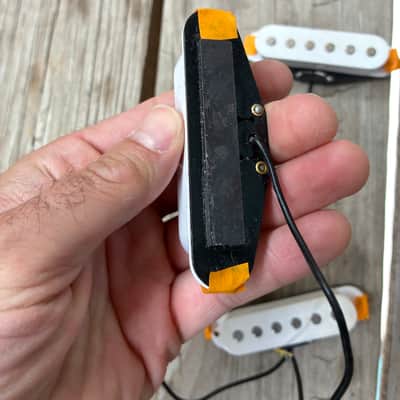 Fender Squier Gibson Epipone Pickup Lot Humbucker Single Coil Strat Stratocaster  - Chrome electric guitar lot project parts, Caster image 6