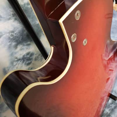 Harmony H53 Rocket 1967 Sunburst with Super-hot DeArmond Gold Foil Pickup in fabulous shape • With Original Vintage Case! image 7