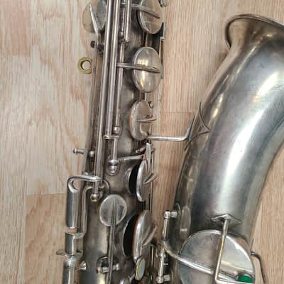 Buesher True Tone Low Pitch Tenor Vintage 1920's - Silver image 4