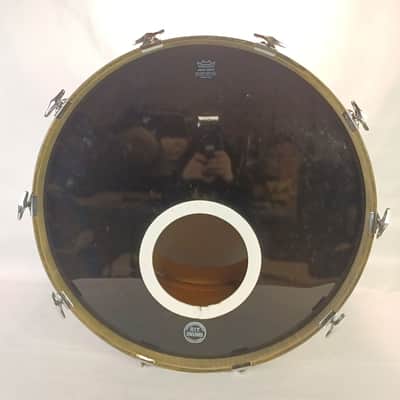 Slingerland 14x24"White Nitron 3Ply 70s Bass Drum Niles Black/Silver Set-o-Matic image 11