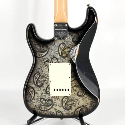 2018 Fender Custom Shop Limited Edition ’68 Stratocaster Relic - Black Paisley - Trades image 11