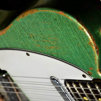 American Fender Telecaster Custom Heavy Relic Green Sparkle image 23