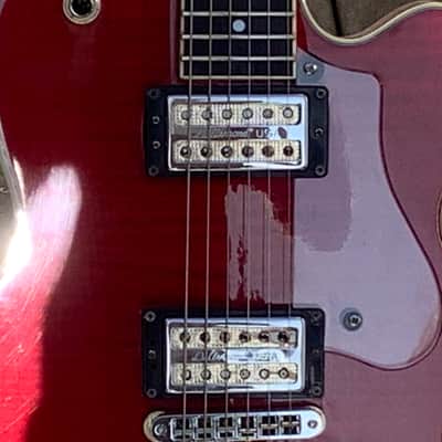 DeArmond M-72 2001 Crimson Red Transparent image 5