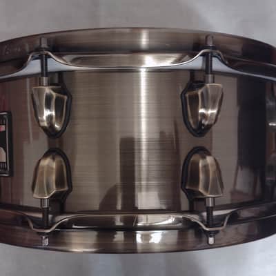 Mapex Black Panther Brass Cat 14x5.5" Brass Snare Drum with Brass Hardware - Antique Brass image 4