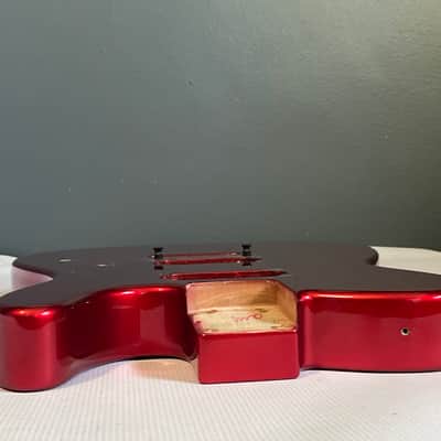 2008 Charvel USA San Dimas 2H Metallic Red Telecaster Style Guitar Body Floyd Ready image 21