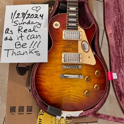 1 Gibson Les Paul 1959 JSR Custom -2017 Murphy Burst-Rare 1 of 12 Never Played. image 12