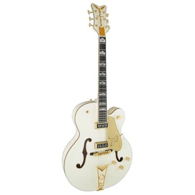 Gretsch G6136-55 Vintage Select Edition '55 Falcon Hollow Body 6-String Right-Handed Electric Guitar with Cadillac Tailpiece (White Lacquer) image 3
