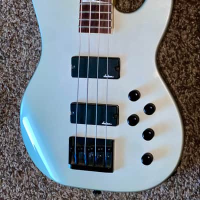 Jackson X Series Concert Bass Quicksilver  with bound neck and matching headstock  electric bass guitar, active electronics image 5