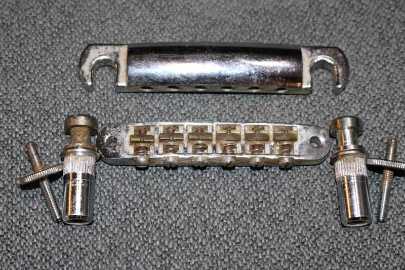 Vintage 1970s MIJ Tune o Matic Bridge Assembly - Ibanez? Japan - No Tariffs image 1