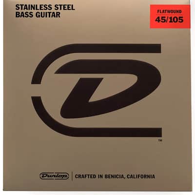 Dunlop DBFS45105 Stainless Steel Flatwound Bass Strings - (45-105)