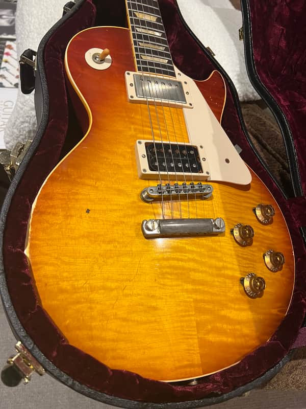 GIBSON JIMMY PAGE LES PAUL #1 - MURPHY AGED AND SIGNED ##16/25 2004 - PAGE BURST AGED BY MURPHY