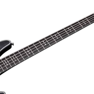 Schecter Hellraiser Extreme-5 See-Thru Black Satin STBLS 5-String Electric Bass + Hard Case image 9